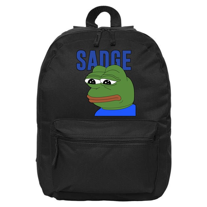 SADGE Meme 16 in Basic Backpack