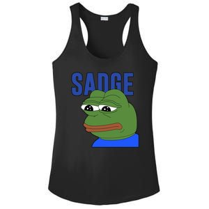 SADGE Meme Ladies PosiCharge Competitor Racerback Tank