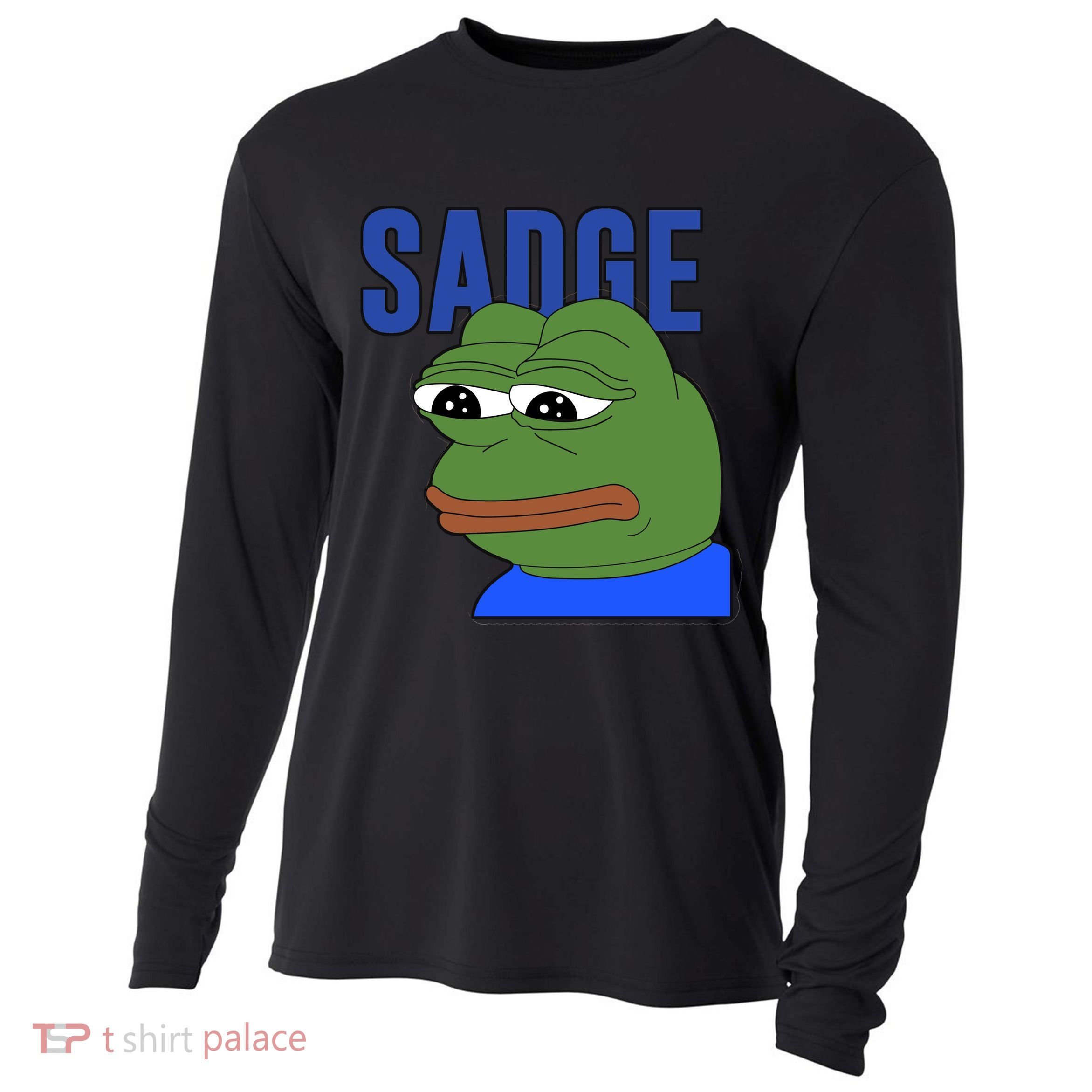 SADGE Meme Cooling Performance Long Sleeve Crew