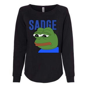 SADGE Meme Womens California Wash Sweatshirt