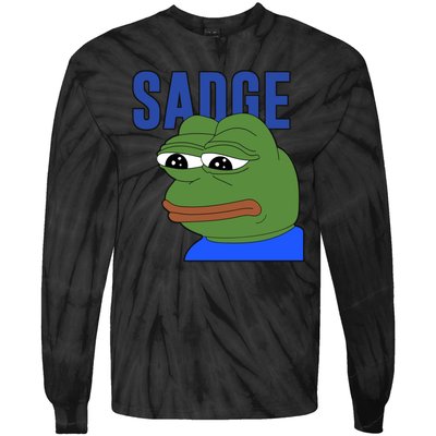 SADGE Meme Tie-Dye Long Sleeve Shirt