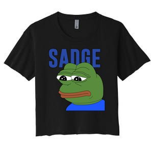 SADGE Meme Women's Crop Top Tee