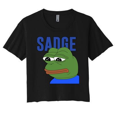 SADGE Meme Women's Crop Top Tee