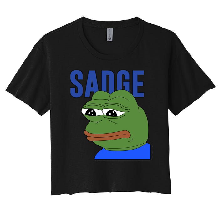 SADGE Meme Women's Crop Top Tee