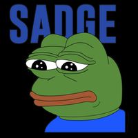 SADGE Meme Cropped Pullover Crew