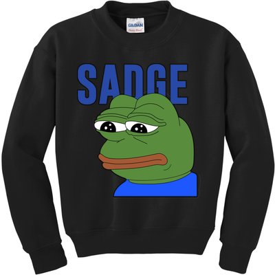 SADGE Meme Kids Sweatshirt
