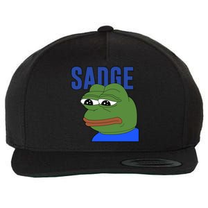 SADGE Meme Wool Snapback Cap