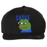 SADGE Meme Wool Snapback Cap