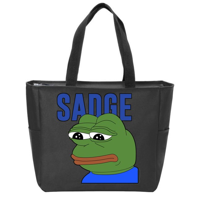SADGE Meme Zip Tote Bag