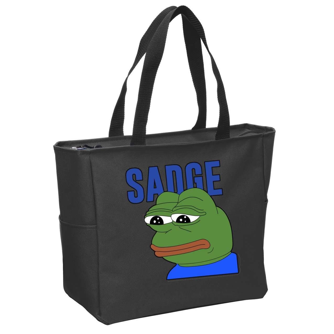SADGE Meme Zip Tote Bag