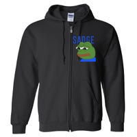 SADGE Meme Full Zip Hoodie