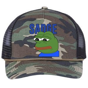 SADGE Meme Retro Rope Trucker Hat Cap