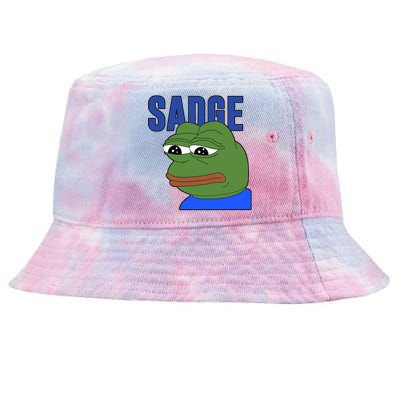 SADGE Meme Tie-Dyed Bucket Hat