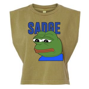 SADGE Meme Garment-Dyed Women's Muscle Tee