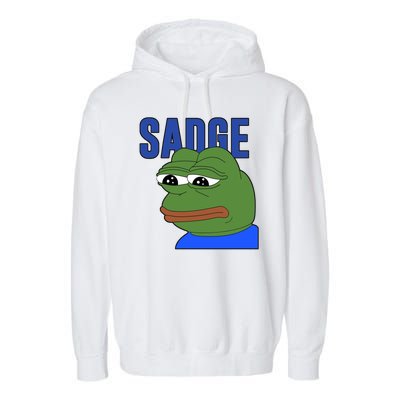 SADGE Meme Garment-Dyed Fleece Hoodie