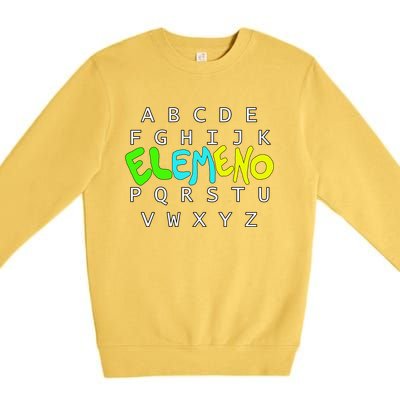 School Alphabet Eleo Preschool Kindergarten Teachers Gift Premium Crewneck Sweatshirt