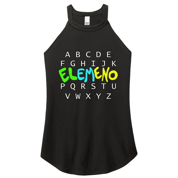School Alphabet Eleo Preschool Kindergarten Teachers Gift Women's Perfect Tri Rocker Tank
