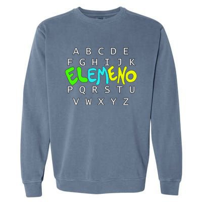 School Alphabet Eleo Preschool Kindergarten Teachers Gift Garment-Dyed Sweatshirt