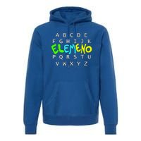 School Alphabet Eleo Preschool Kindergarten Teachers Gift Premium Hoodie