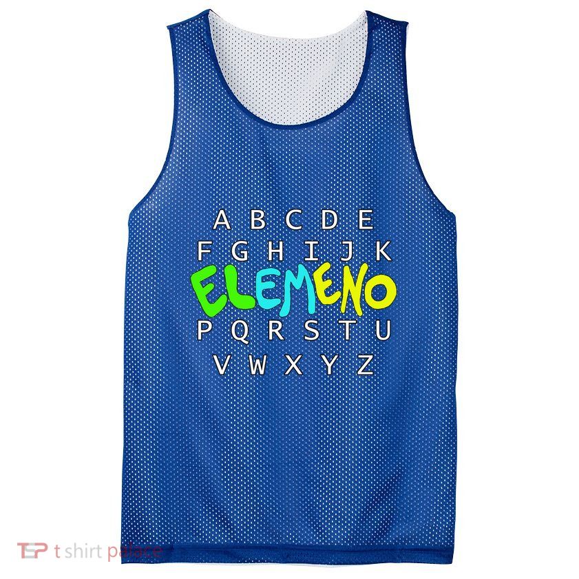 School Alphabet Eleo Preschool Kindergarten Teachers Gift Mesh Reversible Basketball Jersey Tank
