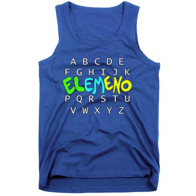 School Alphabet Eleo Preschool Kindergarten Teachers Gift Tank Top