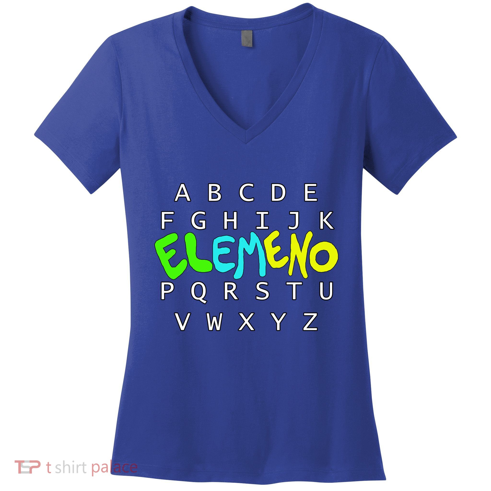 School Alphabet Eleo Preschool Kindergarten Teachers Gift Women's V-Neck T-Shirt