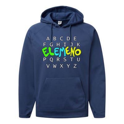 School Alphabet Eleo Preschool Kindergarten Teachers Gift Performance Fleece Hoodie