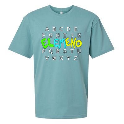 School Alphabet Eleo Preschool Kindergarten Teachers Gift Sueded Cloud Jersey T-Shirt