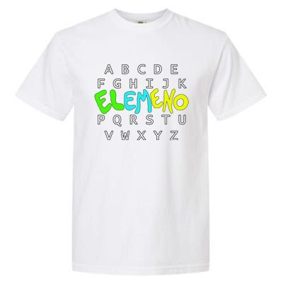 School Alphabet Eleo Preschool Kindergarten Teachers Gift Garment-Dyed Heavyweight T-Shirt