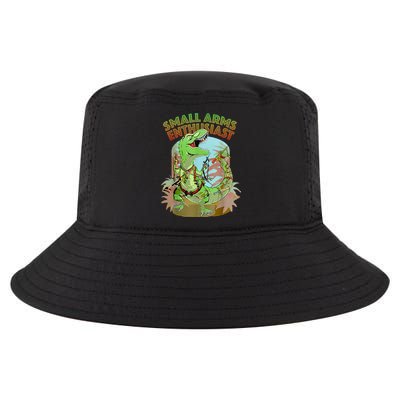 Small Arms Enthusiast Funny Trex Dinosaur Gun Cool Comfort Performance Bucket Hat