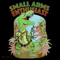Small Arms Enthusiast Funny Trex Dinosaur Gun Flatbill Hat