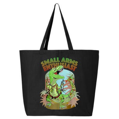 Small Arms Enthusiast Funny Trex Dinosaur Gun 25L Jumbo Tote