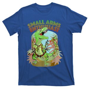 Small Arms Enthusiast Funny Trex Dinosaur Gun T-Shirt