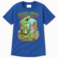 Small Arms Enthusiast Funny Trex Dinosaur Gun Tall T-Shirt