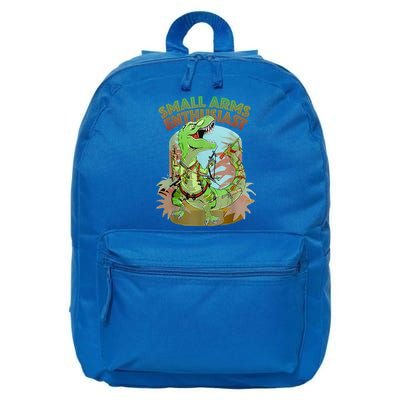 Small Arms Enthusiast Funny Trex Dinosaur Gun 16 in Basic Backpack