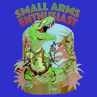 Small Arms Enthusiast Funny Trex Dinosaur Gun Zip Tote Bag
