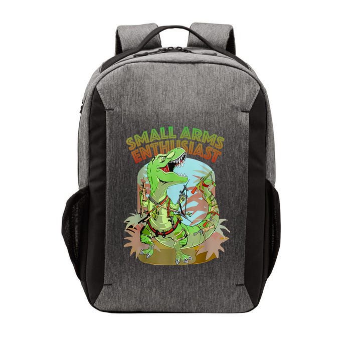 Small Arms Enthusiast Funny Trex Dinosaur Gun Vector Backpack