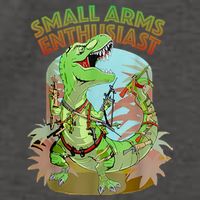 Small Arms Enthusiast Funny Trex Dinosaur Gun Vector Backpack