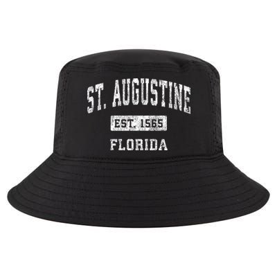 St. Augustine Est 1565 Florida Fl Vintage Established Sports Design Cool Comfort Performance Bucket Hat