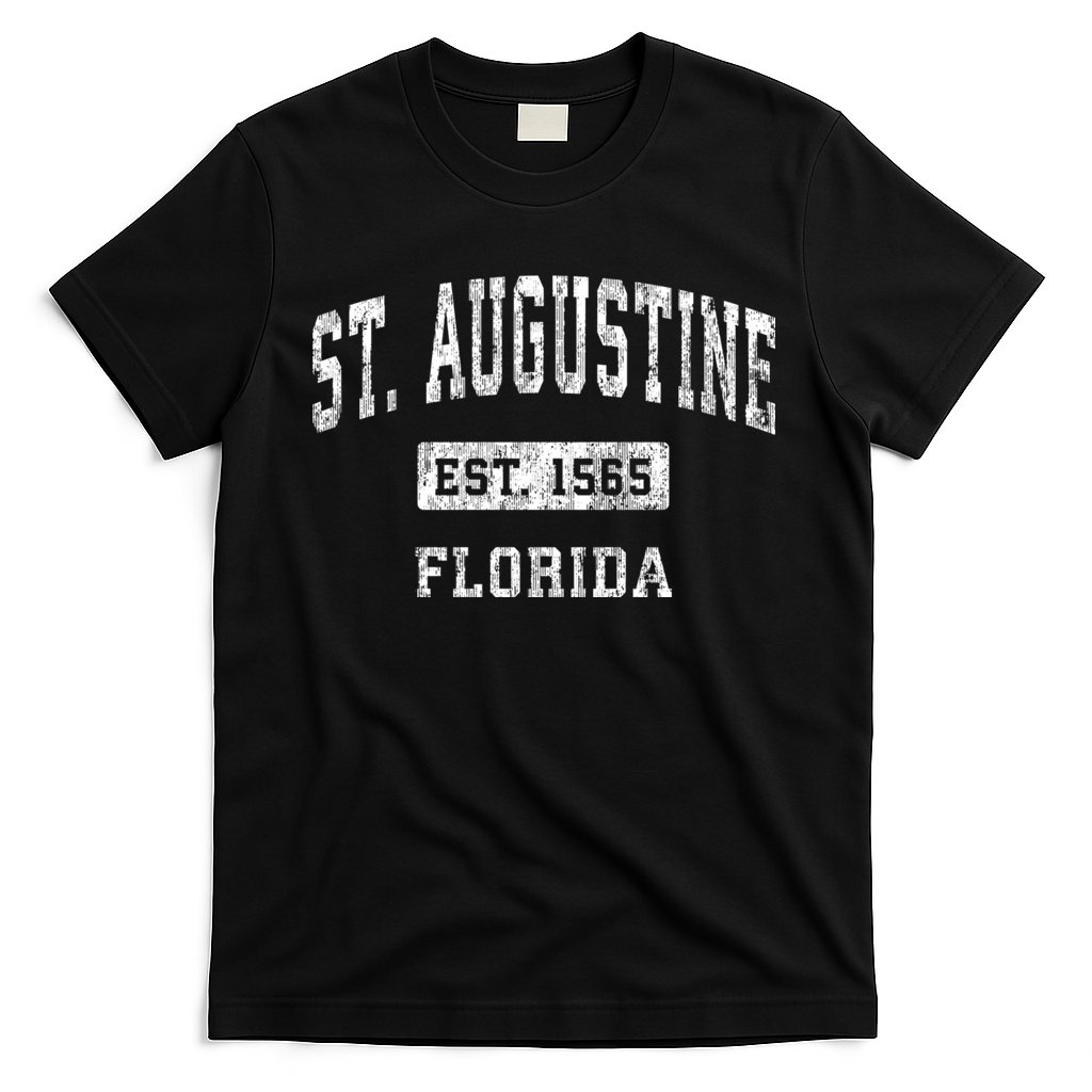 St. Augustine Est 1565 Florida Fl Vintage Established Sports Design T-Shirt