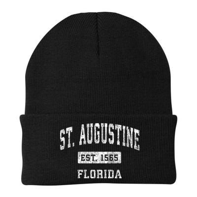 St. Augustine Est 1565 Florida Fl Vintage Established Sports Design Beanie