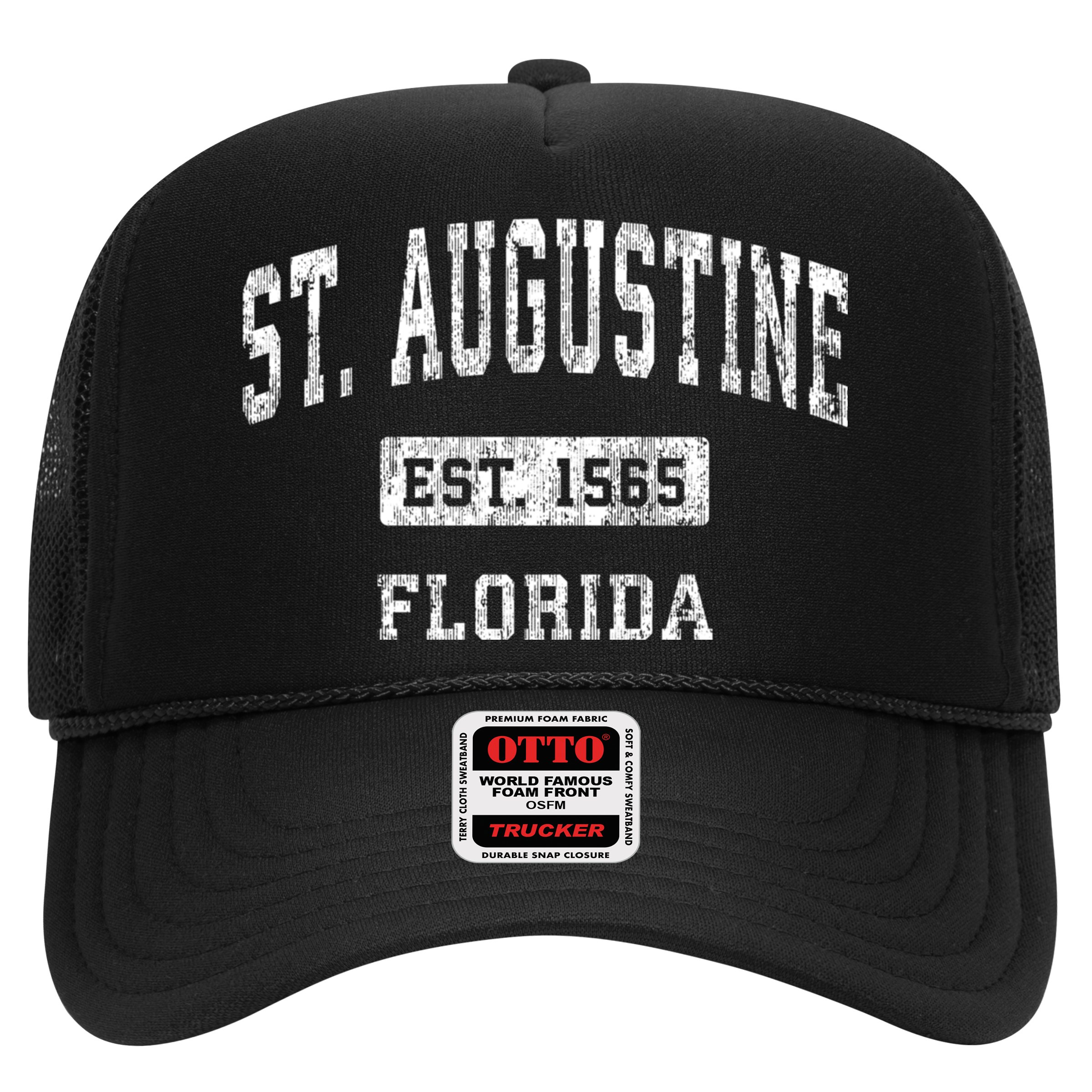 St. Augustine Est 1565 Florida Fl Vintage Established Sports Design Hat