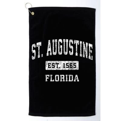 St. Augustine Est 1565 Florida Fl Vintage Established Sports Design Golf Towel