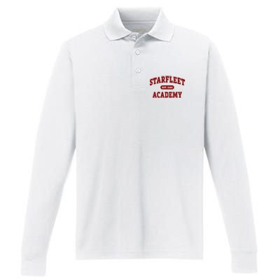 Starfleet Academy Est. 2161 Performance Long Sleeve Polo