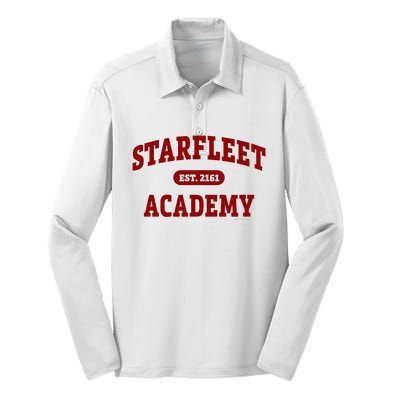 Starfleet Academy Est. 2161 Silk Touch Performance Long Sleeve Polo