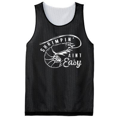 Shrimpin Aint Easy Shrimp Food Fishing Shrimping Seafood Mesh Reversible Basketball Jersey Tank