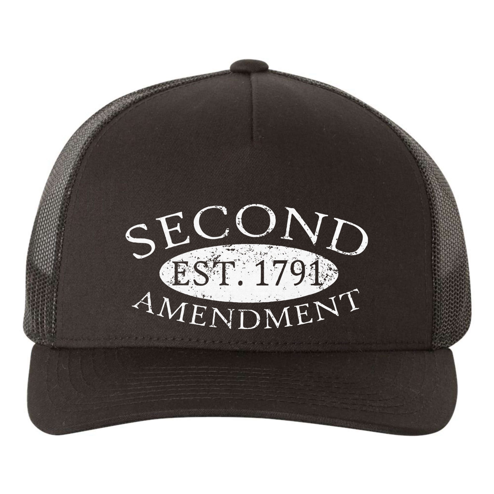 Second Amendment Est. 1791 Right To Bear Arms Yupoong Adult 5-Panel Trucker Hat