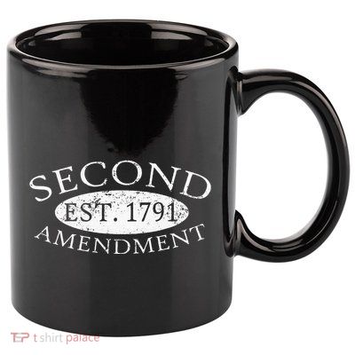 Second Amendment Est. 1791 Right To Bear Arms 11oz C Handle Ceramic Mug