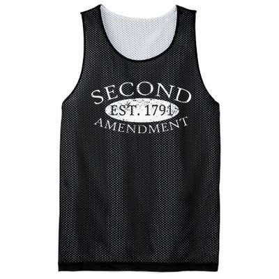 Second Amendment Est. 1791 Right To Bear Arms Mesh Reversible Basketball Jersey Tank