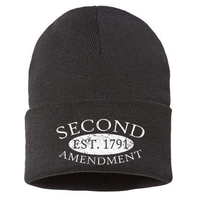 Second Amendment Est. 1791 Right To Bear Arms Sustainable Knit Beanie